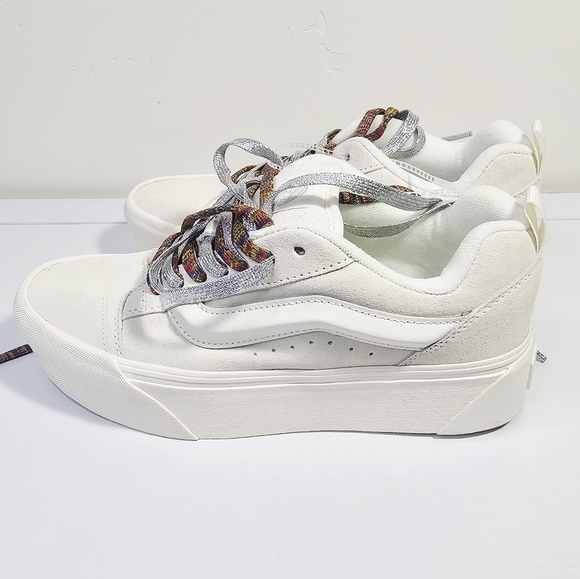 Vans Knu Stack White Platform Sneakers Women's Size 10 Men's Size 8.5 - Picture 7 of 11